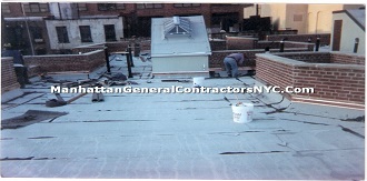 flat roof installation